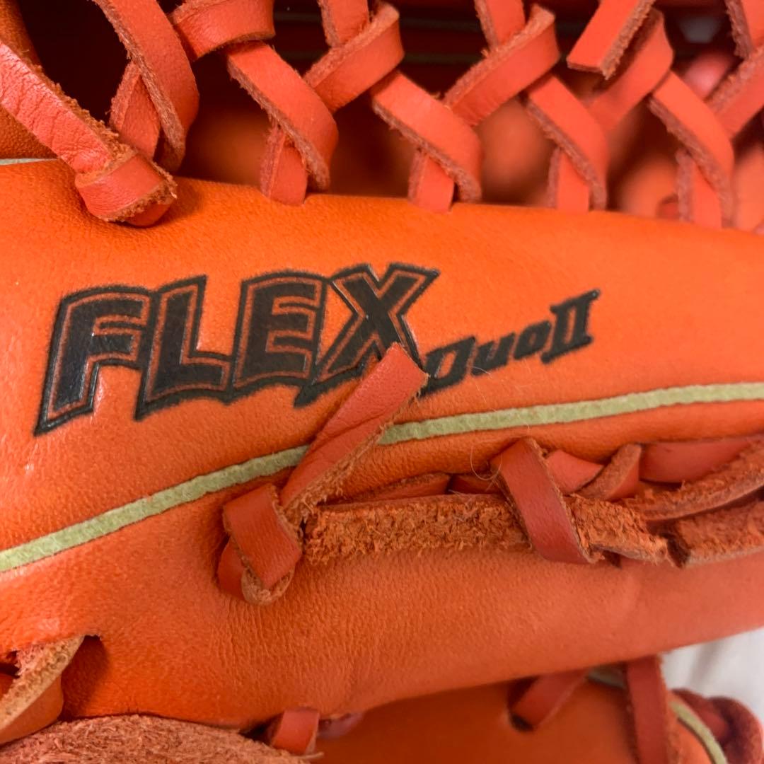 Mizuno FLEX JET II オレンジ グローブ 右投げ用