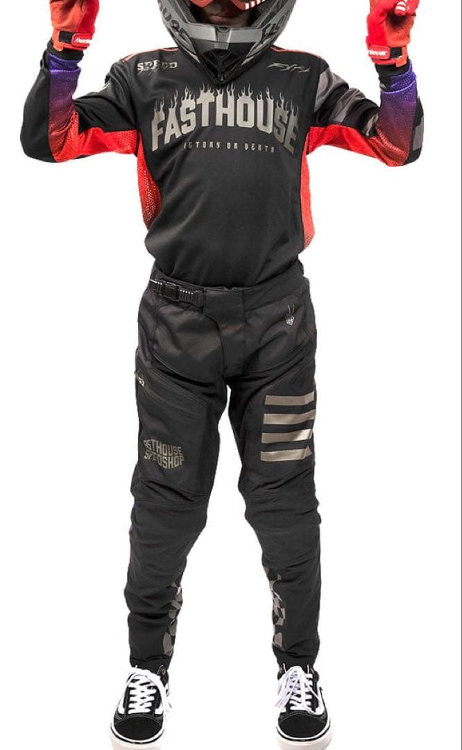 日本未入荷Fasthouse 上下セット VICTORY OR DEATH YM