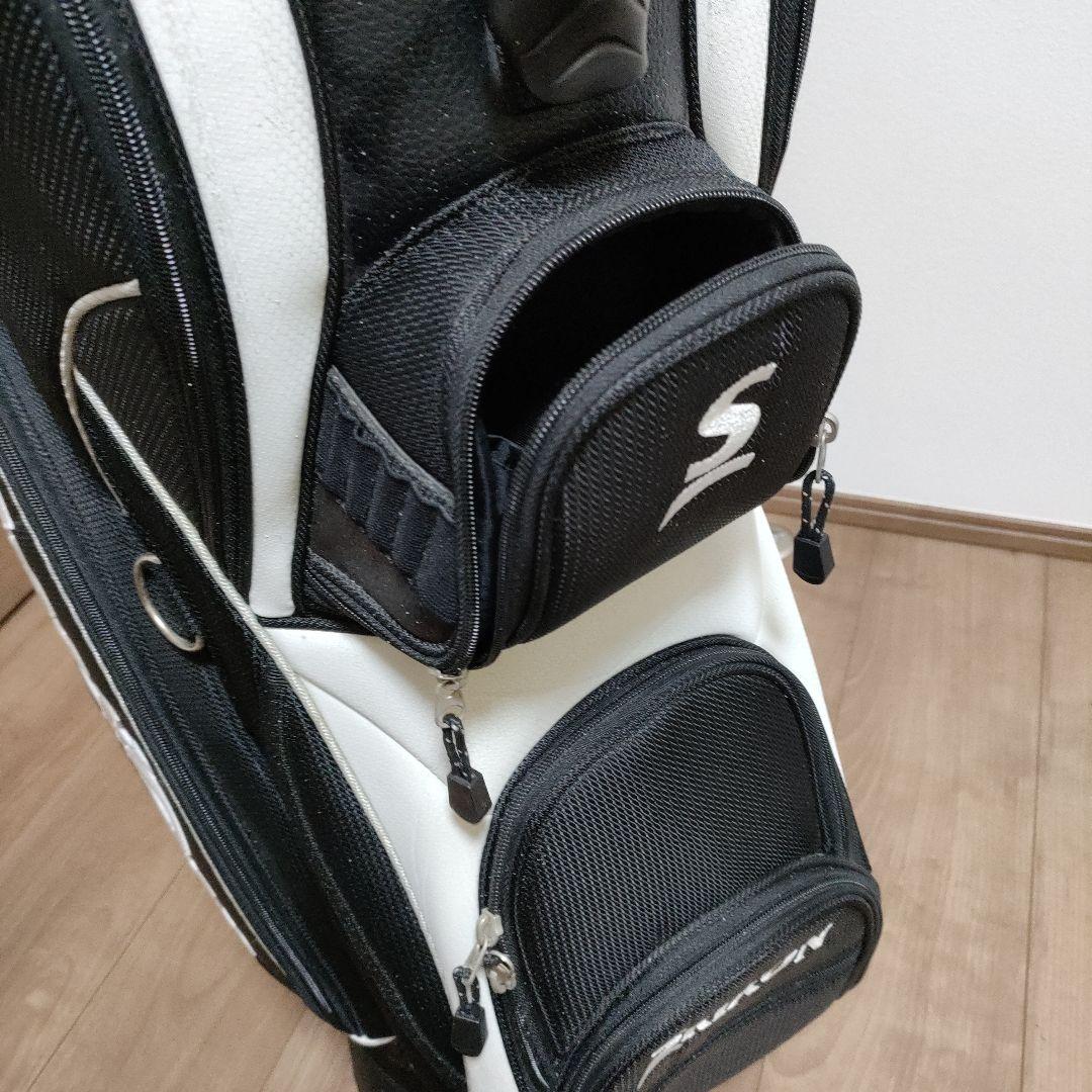 Srixon メンズ キャディバッグ 黒白