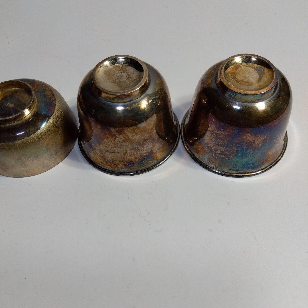 純銀盃３点セット　刻印有り　つぶし　本物保証　66g