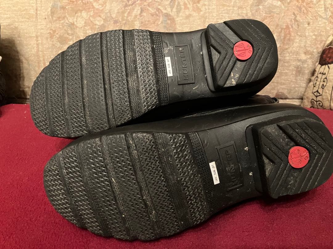 ハンター Hunter スノー レイン ブーツ　黒　ブラック　レディース　美品