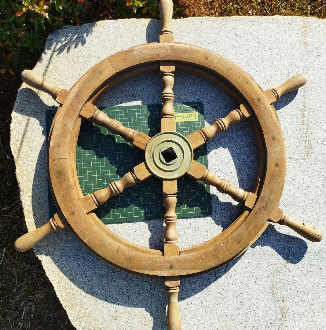 船　舵　アンティーク　レトロ　置物