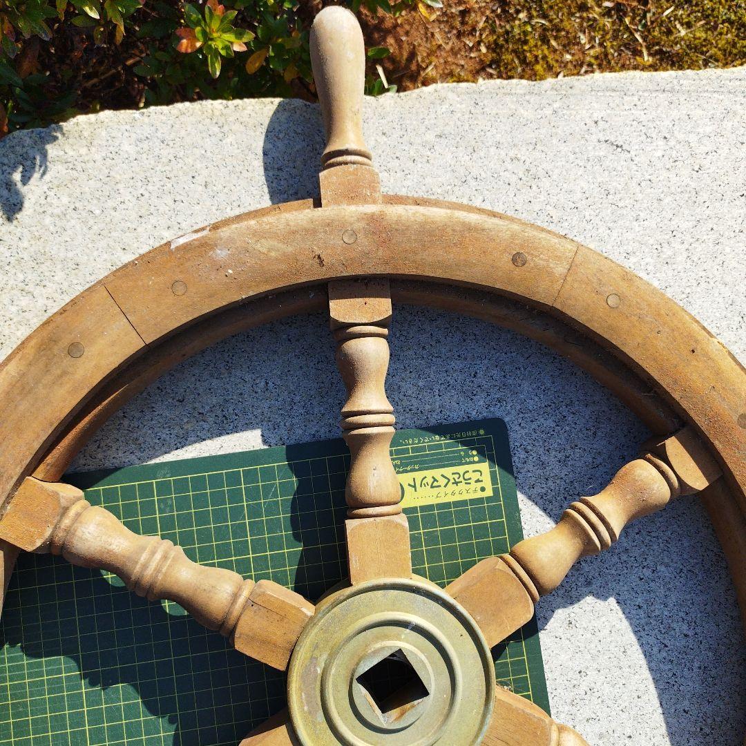 船　舵　アンティーク　レトロ　置物