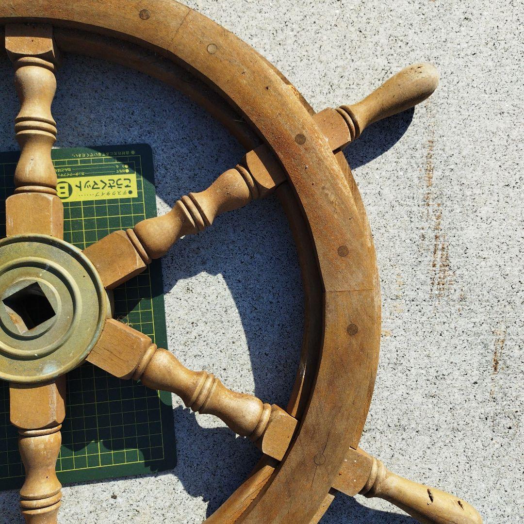 船　舵　アンティーク　レトロ　置物