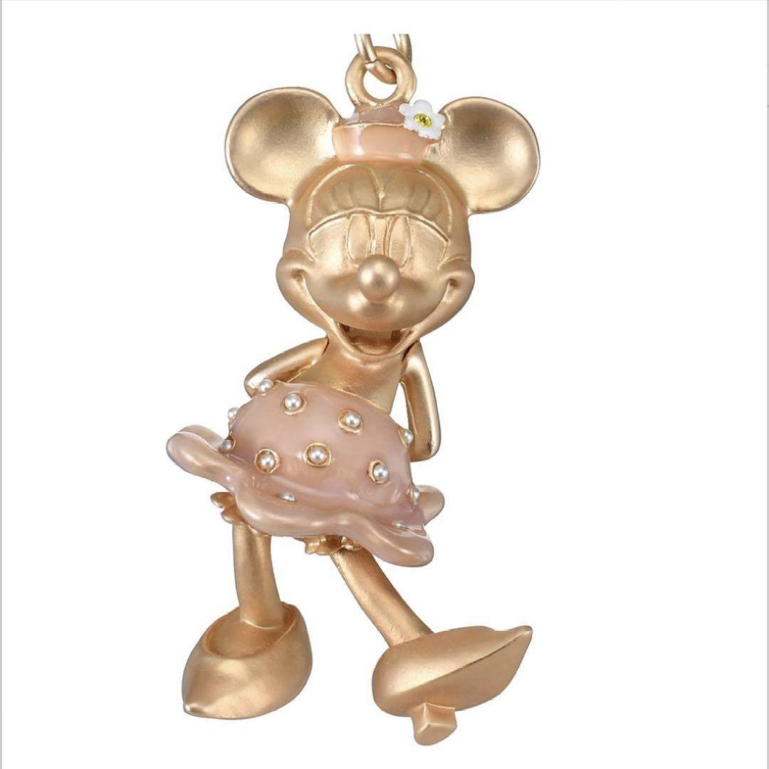ディズニーストア 立体 ミッキー ミニー 2個セット ゴールド バッグチャーム