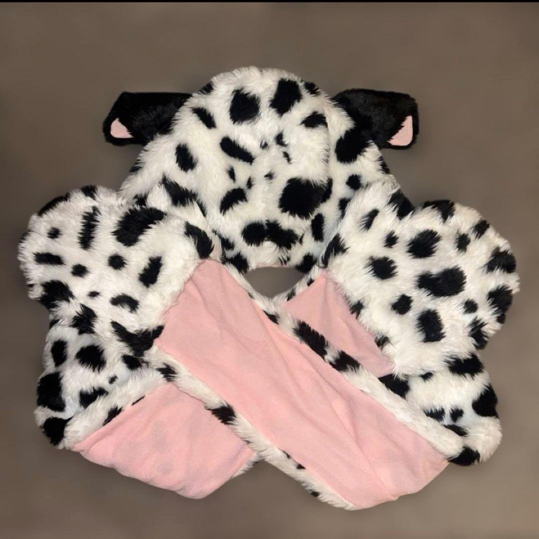 ディズニー101匹わんちゃん手袋付きマフラー帽子