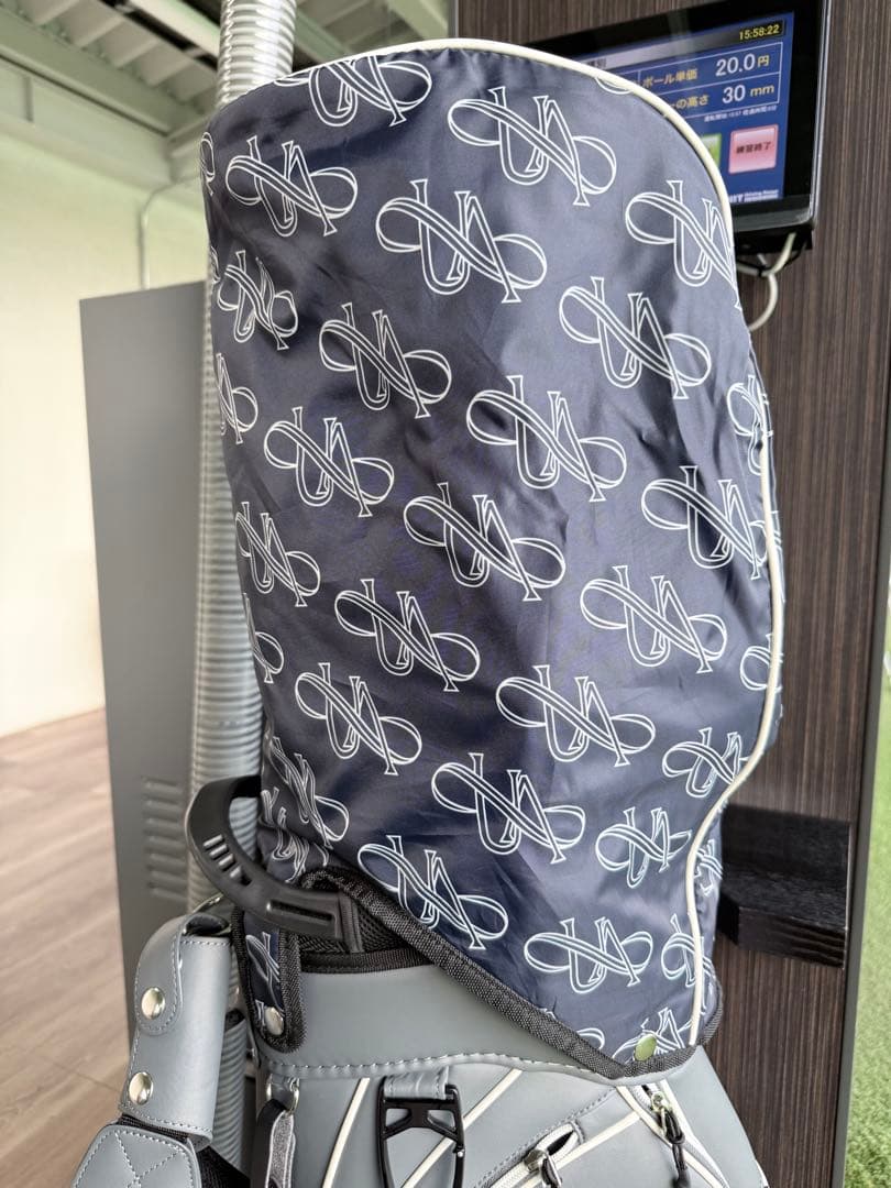 UNITED ARROWS GOLF スムースキャディバッグ グレー