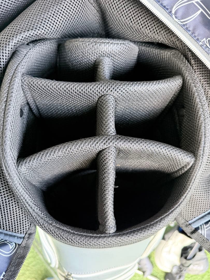 UNITED ARROWS GOLF スムースキャディバッグ グレー