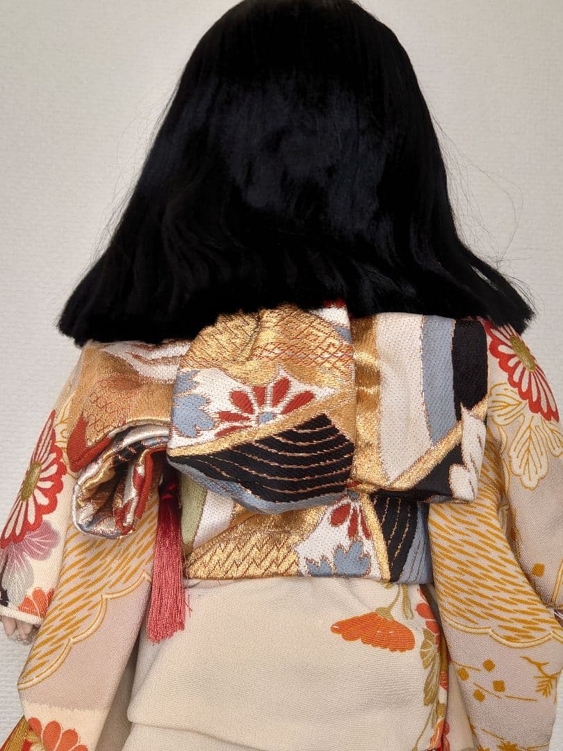 【送料込み】松寿作 市松人形 「浪花のいちまさん」立ち、座り2体セット 元箱付き