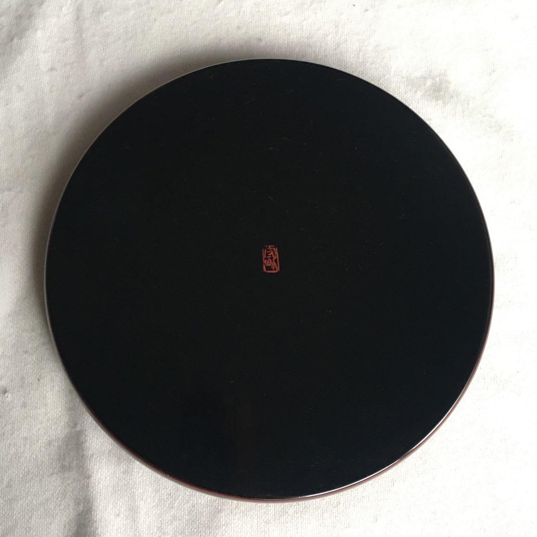 及川漆工房　増沢塗　お盆　トレイ　インテリア　及川守男　漆　未使用　秀衡塗　希少