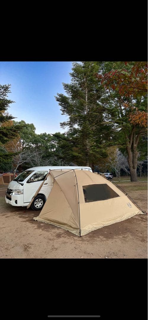 ogawaカーサイドリビングdxII　テント　サンドベージュ