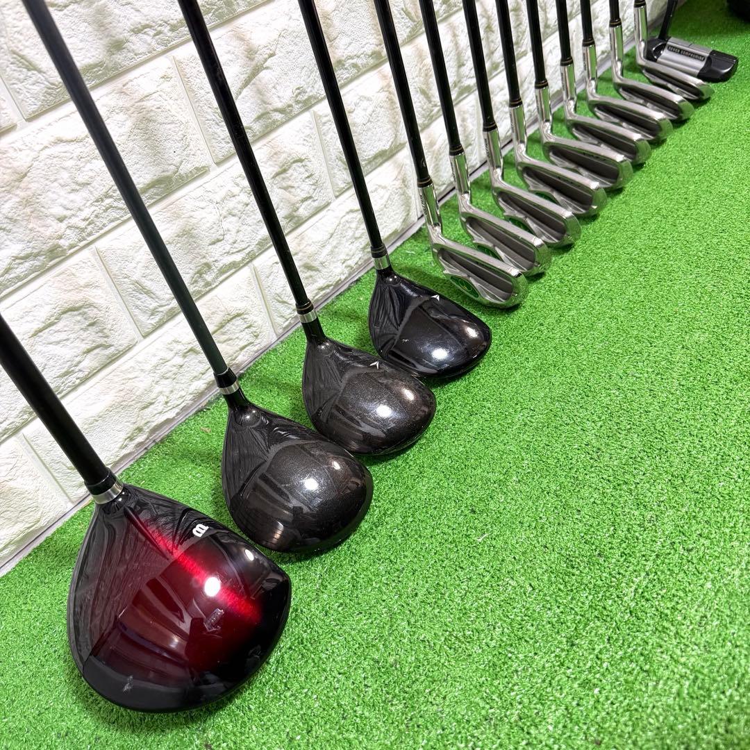 ゴルフセット　初心者応援　ラウンド仕様　メンズ　すぐ使える　打感良好　右打ち