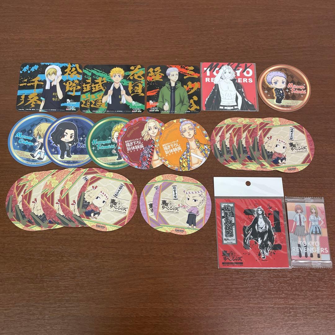 ❶①東京リベンジャーズ 色紙 缶バッジ 特典 ポストカード グッズまとめ売り