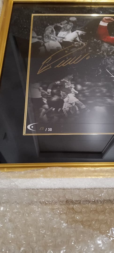 世界限定30枚 Cロナウド直筆サイン入りグラフィックアート