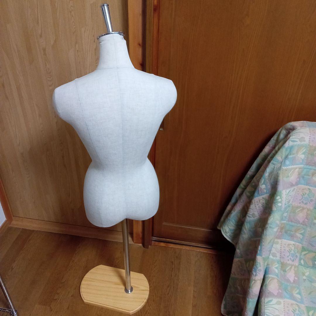 布製マネキン 高さ調整可能 木製ベース❹
