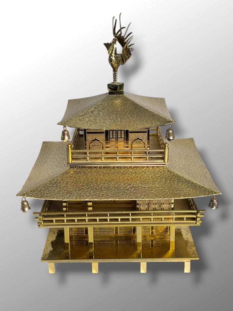#金閣寺 真鍮製モデル ミニチュア　S-12