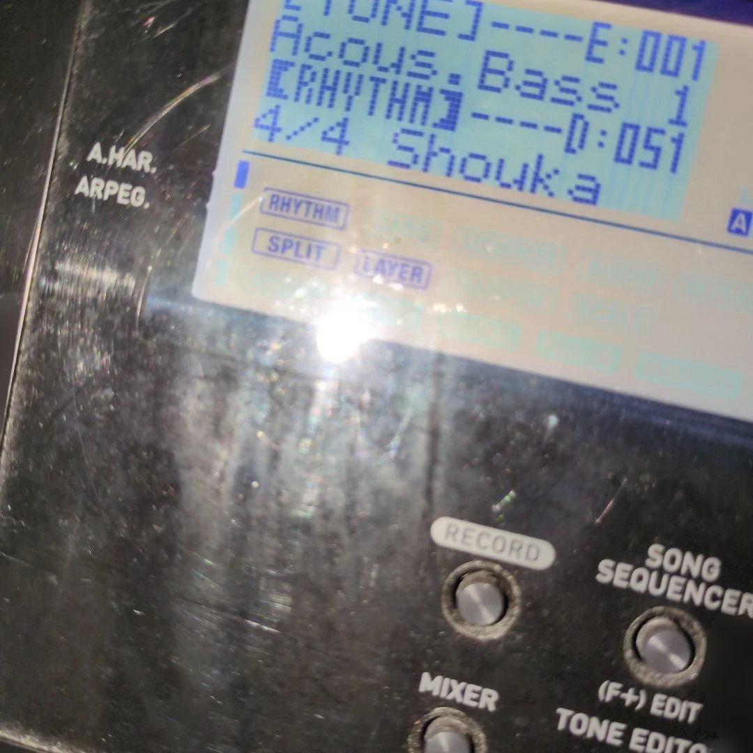 CASIO　WK-6600　本体　譜面台　アダプター