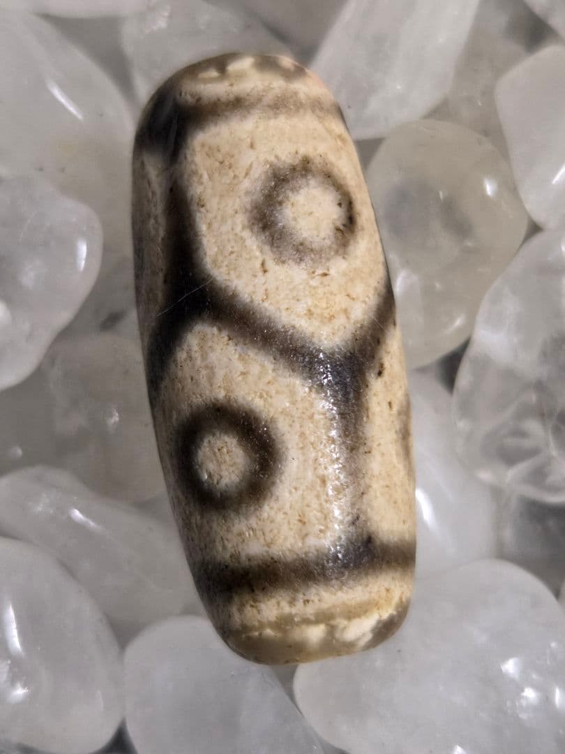 978　天珠　亀甲長壽六眼天珠　貴重　珍品　dzibeads！