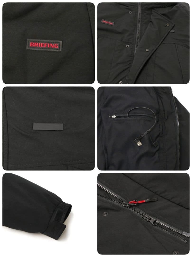 BRIEFING　ブリーフィング ダウンベンチコート　　ヒート温度調節　ホワイト
