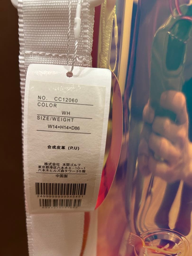 ピンクHONMA 本間ゴルフオーロラホログラフィックゴルフバッグ CC12060