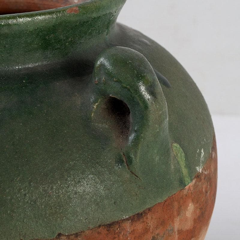 中国　漢緑釉　双耳壷　Z　9746