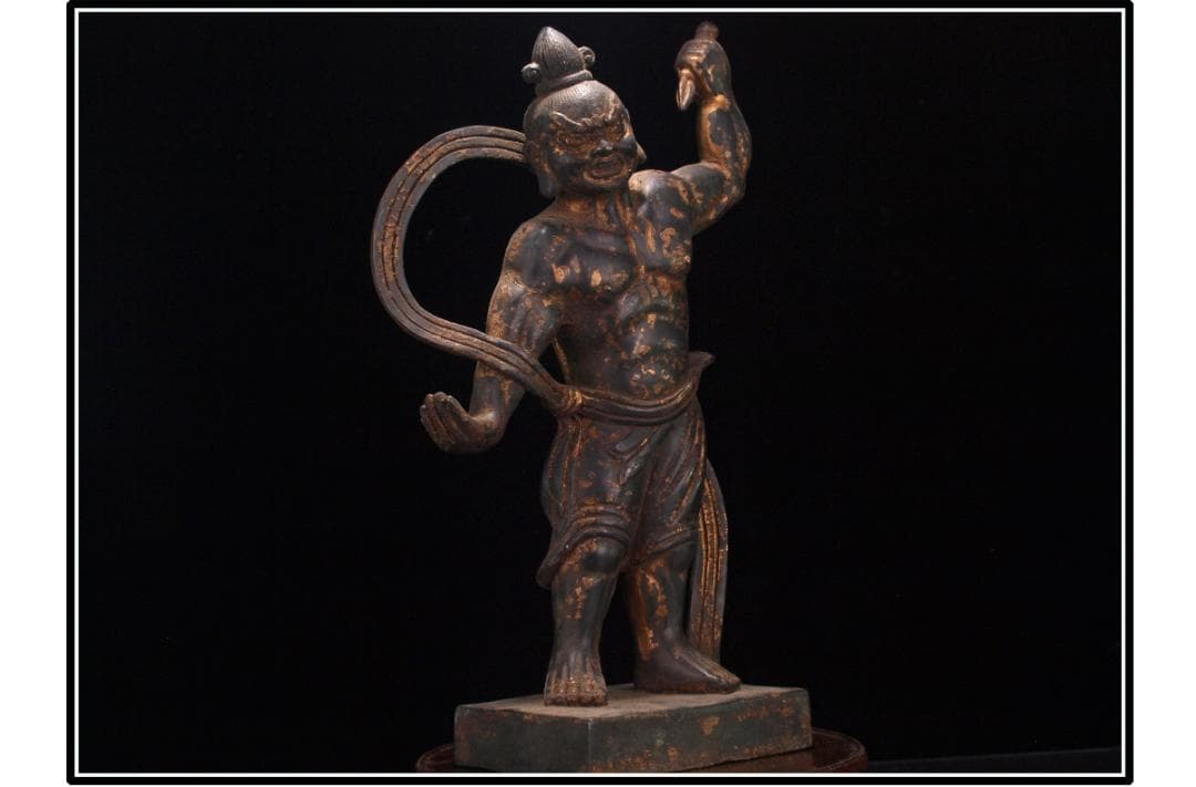 骨董市掘り出し品　貴重品　唐時代銅製仏像　唐物骨董品 DE833C1-3