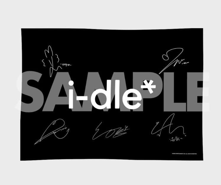 idleクジ A賞デジタルサイン入り ブランケット