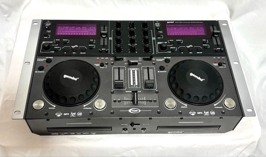 gemini DJミキサー/CDプレーヤー CDMP-6000 ハードケース付