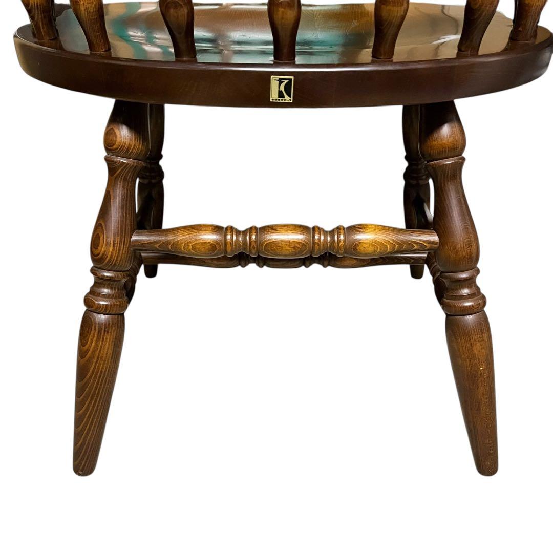 【送料無料】飛騨産業 キツツキ ウィンザーチェア アームチェア アンティーク ④