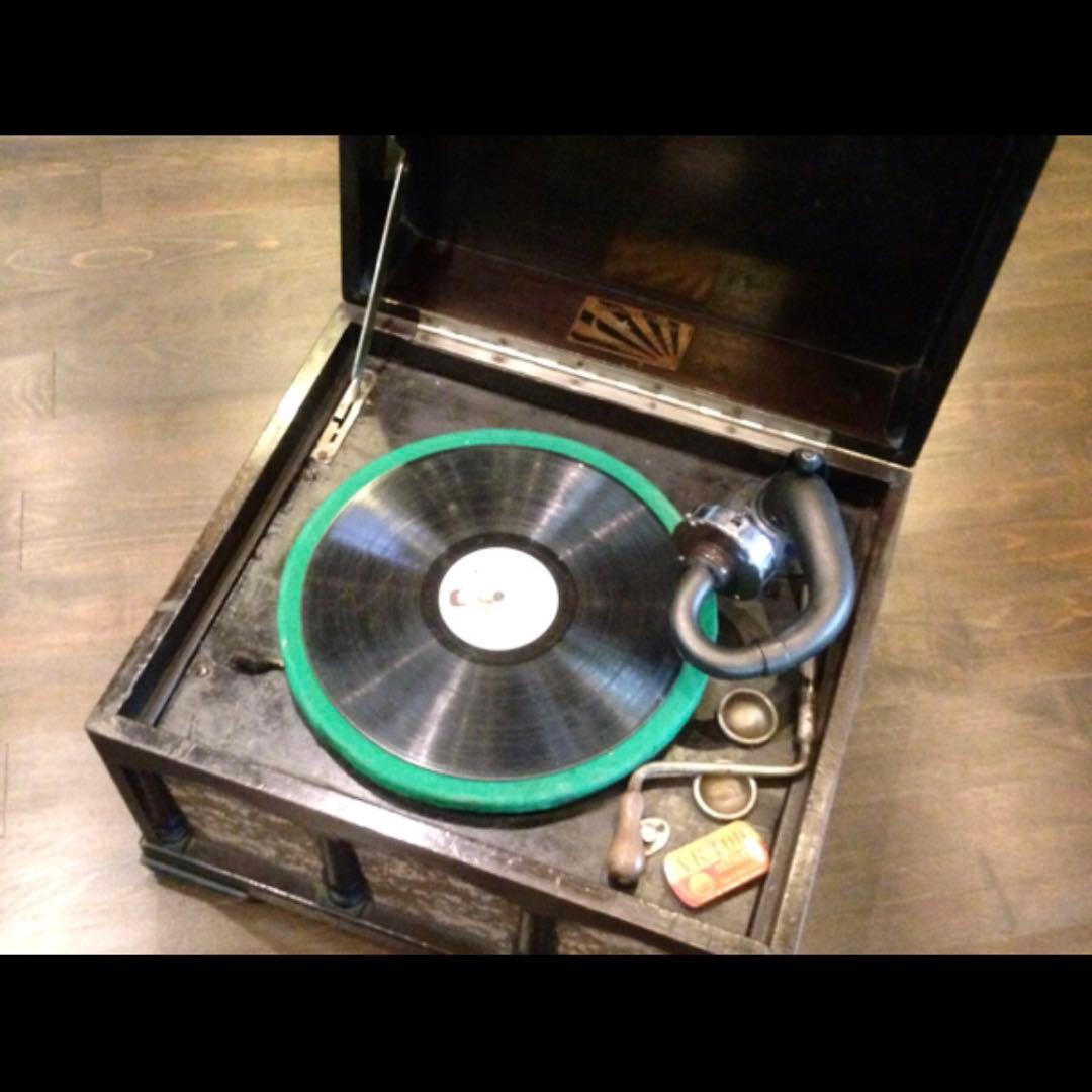 SANKODO 蓄音機☆アンティーク 骨董 レトロ レコード ビンテージ 音盤