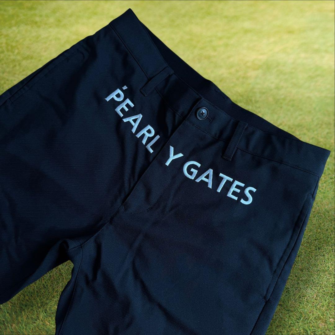 未使用級　パーリーゲイツ　パンツ　黒　4 M〜L相当　ブラックシリーズ　美品