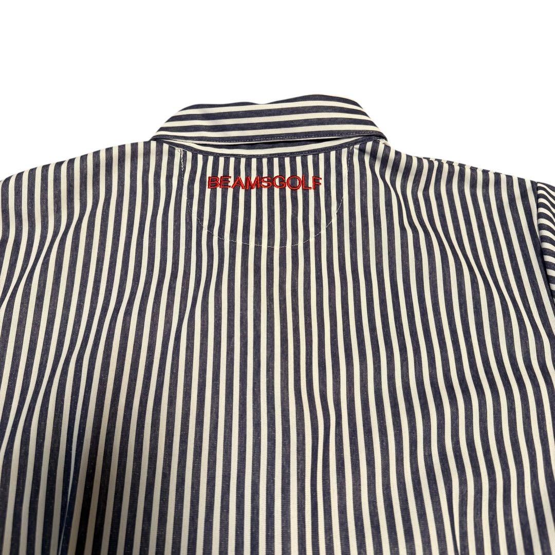 BEAMS GOLF PURPLE LABELトリコット ストライプ ワンピース