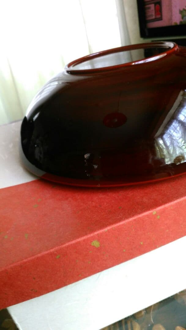 松田真扶　越後漆器　菓子入れ　傷あり