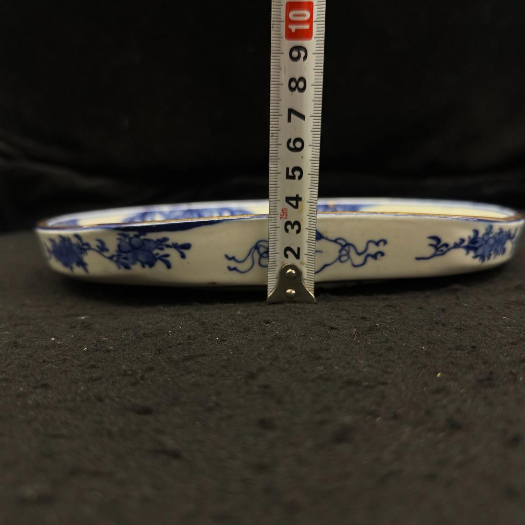 江戸中期古伊万里 赤絵 金蘭手 豪華 飾り皿　鉢 在銘