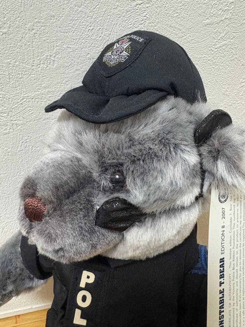 警察ぬいぐるみ　メルボルン　特殊部隊バージョン