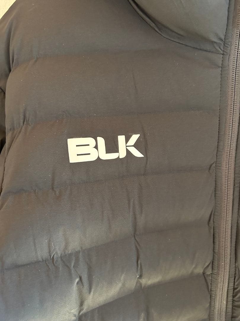 【美品】BLK フード付きダウンベンチコートブラック