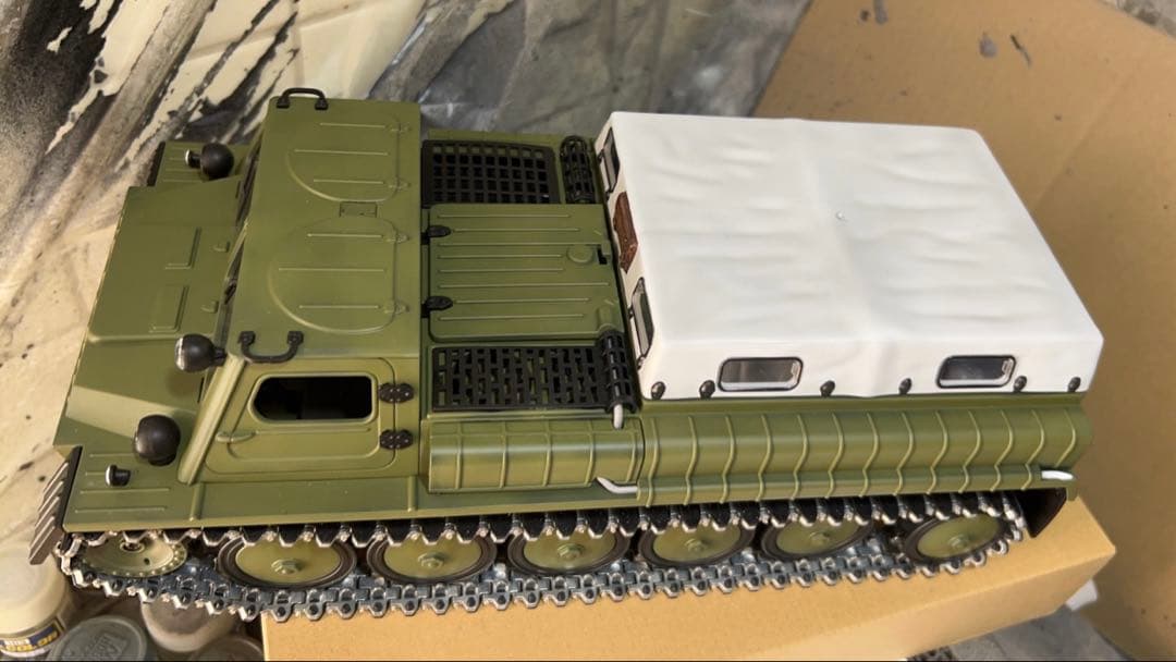 WPL E-1 1/16 新品 塗装 再組立て 金属履帯 等変更 新品 技適付き