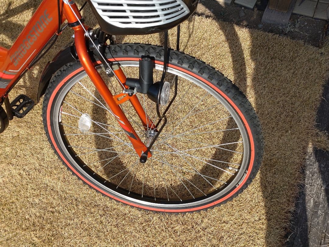 【引取希望】子供用自転車／ブリヂストン／26インチ　オレンジ