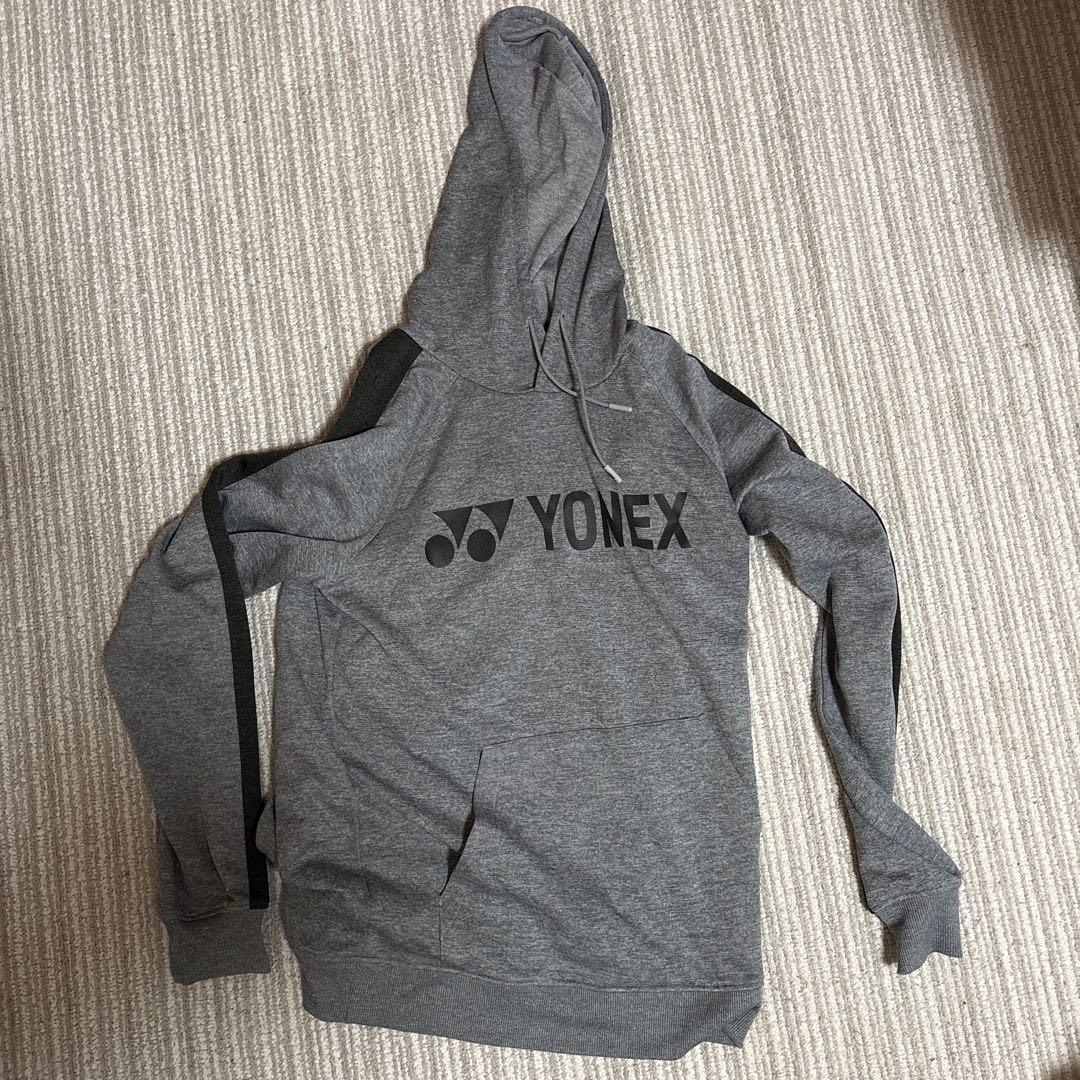 YONEX グレー スウェットパーカー上下セット