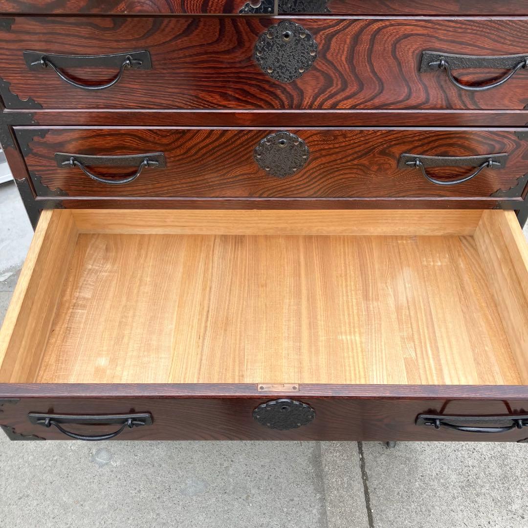 昭和レトロ 古家具 欅 仙台箪笥 7段8杯 引き出し箪笥 古家具 ビンテージ