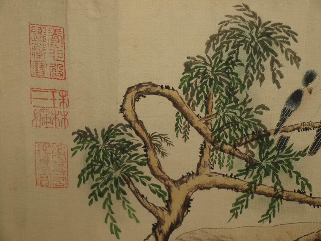 古美術 　中国明時代の掛軸　骨董品　肉筆　博物館保管品 BD353A11-6