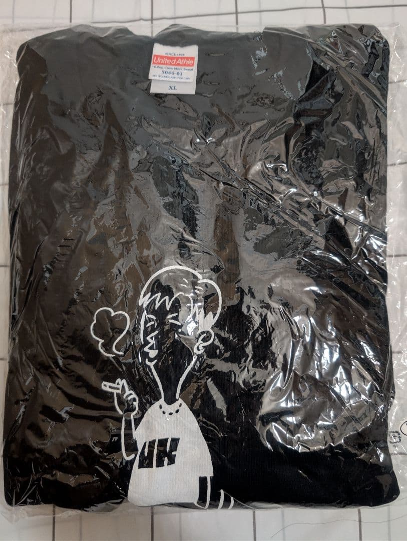 MOROHA 千円でも吸う。トレーナー 黒　XL