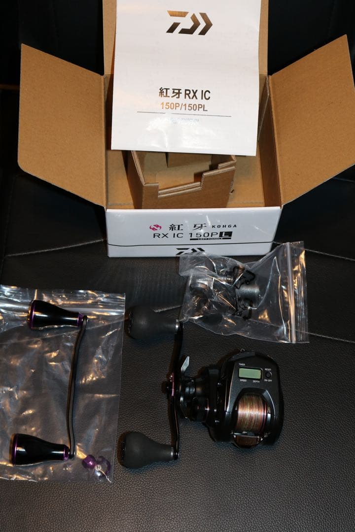 【美品】25 紅牙RX IC 150P L 左巻き タイラバ カウンター付き