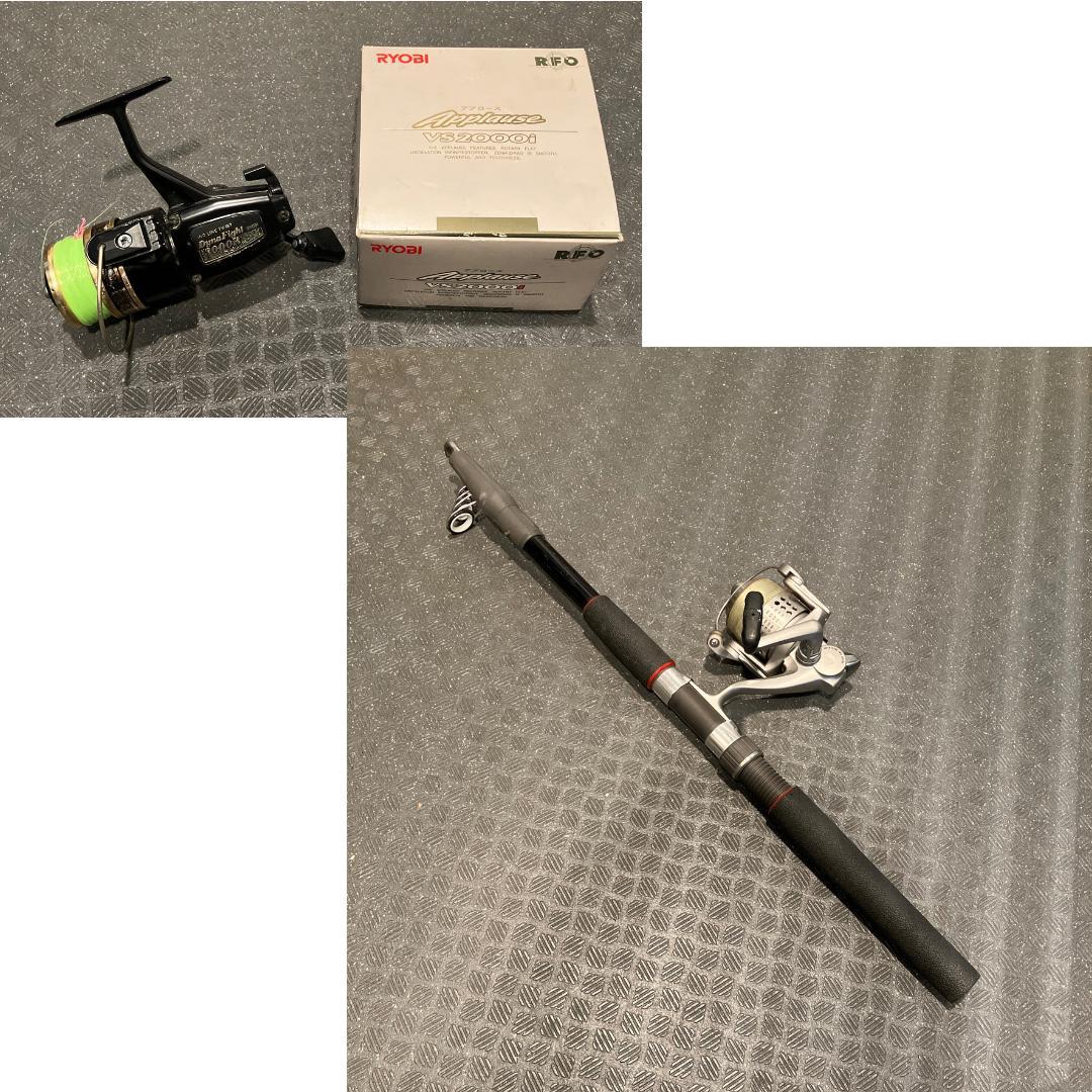 釣竿 2.4m CASTER8 リール リョービ 2000/3000R