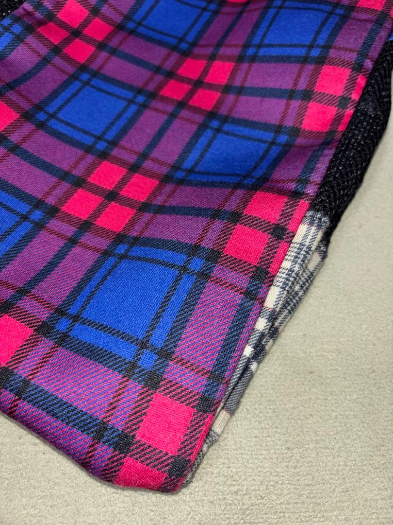 （超美品）パーリーゲイツ、マルチチェック&カモ柄シリーズ、シューズケース