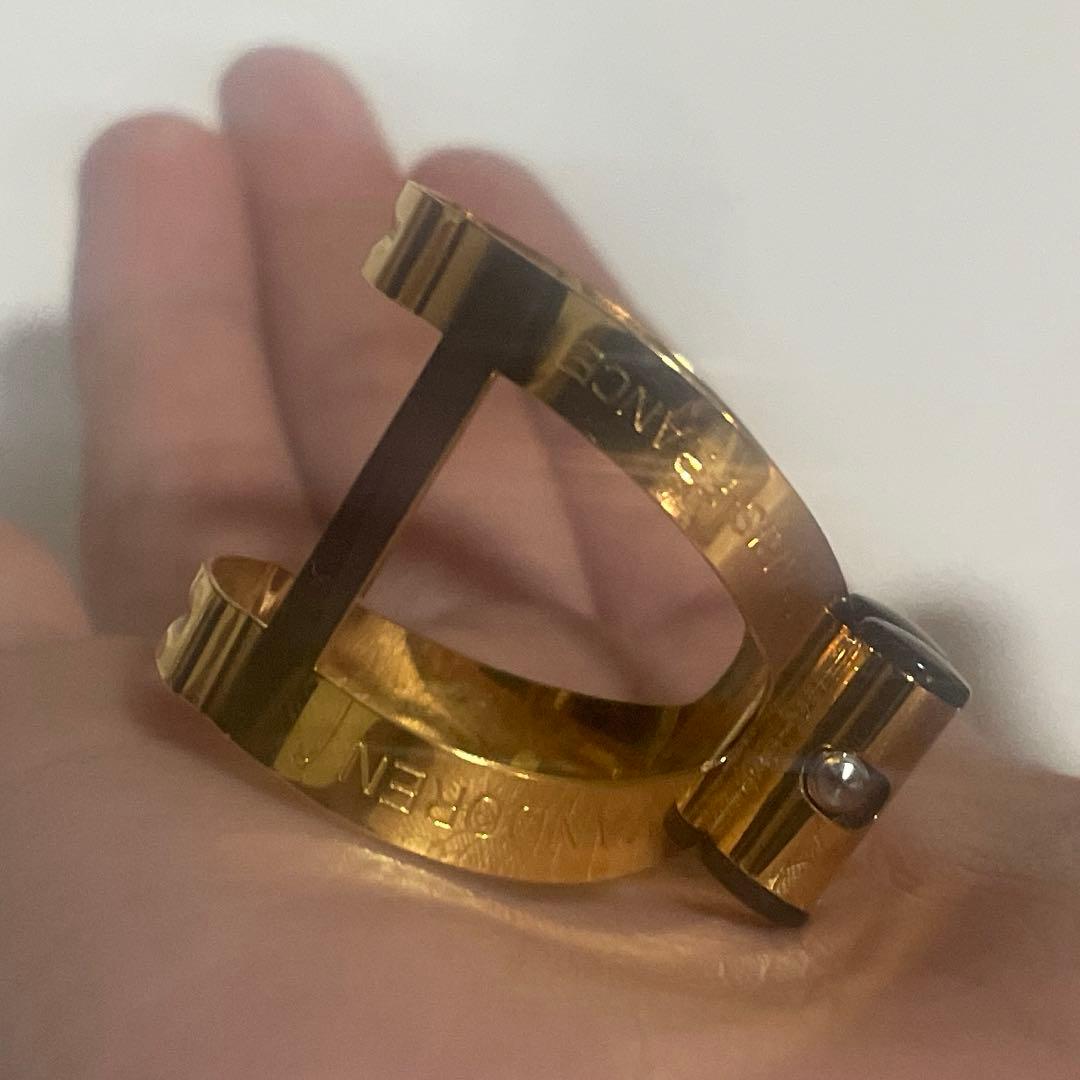 バンドレン アルトサックスリガチャー M/O ゴールド（24kメッキ）