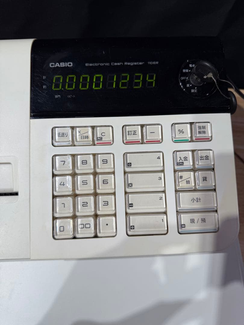 CASIOレジスター　110ER 動作確認済み