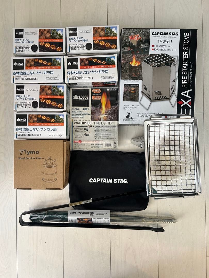 新品有LOGOS CAPTAIN STAG ソロキャンプアウトドア調理器具セット