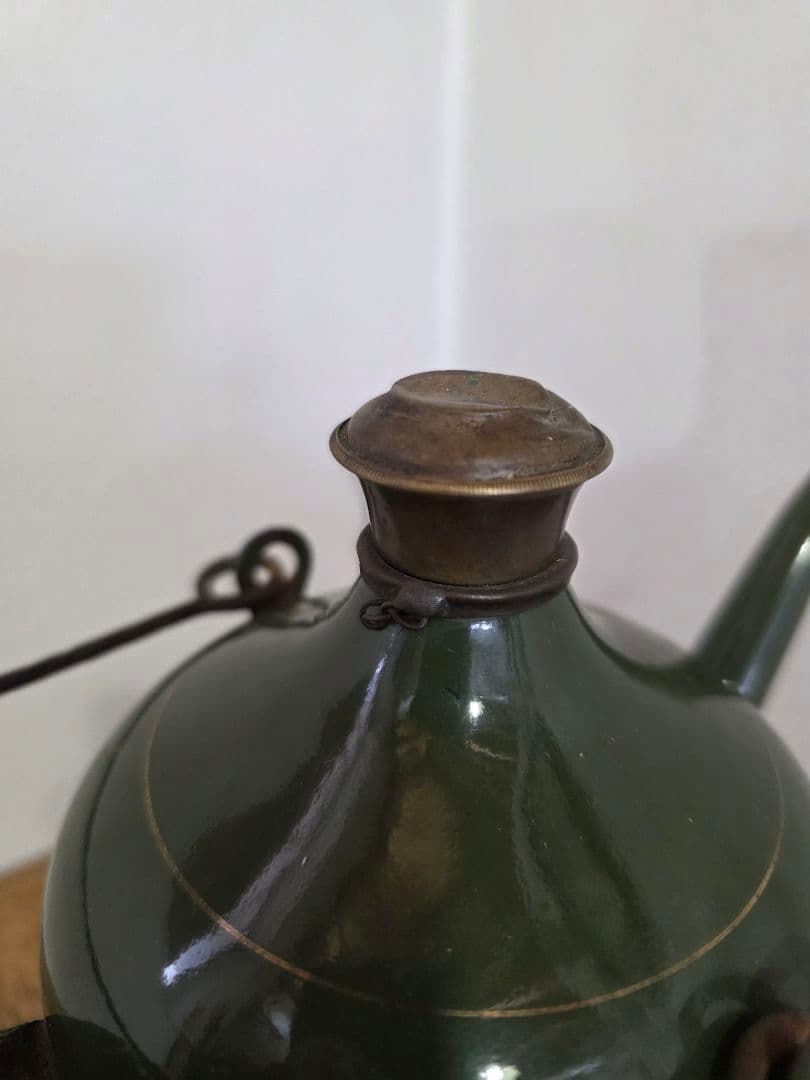 激レア美品　給油缶　ビンテージストーブ　石油ストーブ　琺瑯製