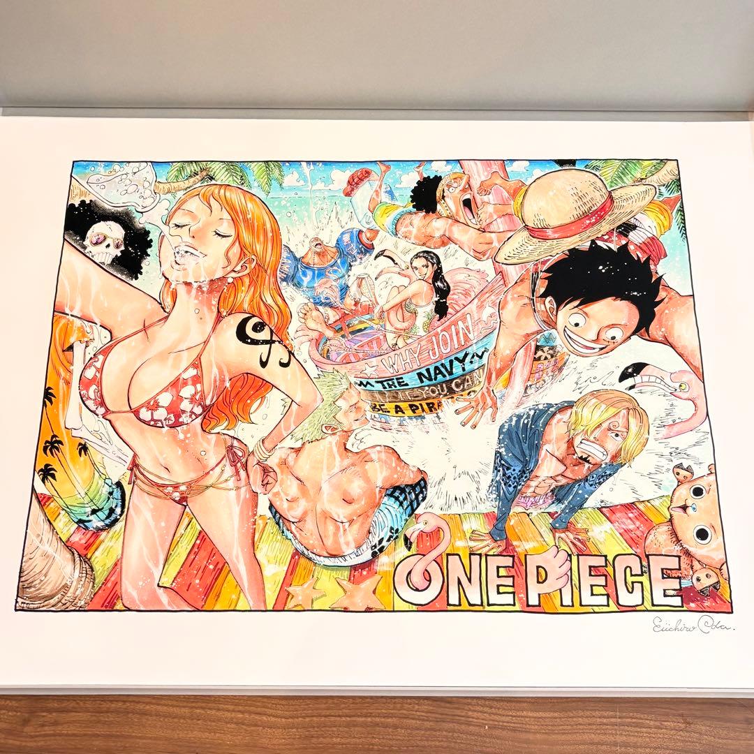 【世界10部限定】集英社マンガアートONE PIECE ワンピース 尾田栄一郎
